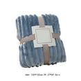 thumbnail image 4 of Taotanxi Ruched Throw, 39"x59" Fleece Blanket, Soft Lightweight, Bed Blankets for Bed, Throw, Light Blue, 4 of 6