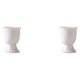 thumbnail image 2 of Kearding Desayuno huevera escritorio resistente al calor huevos bandeja soporte vino beber tazas cocina vajilla comedor blanco Blanco 2Conjunto, 2 of 6