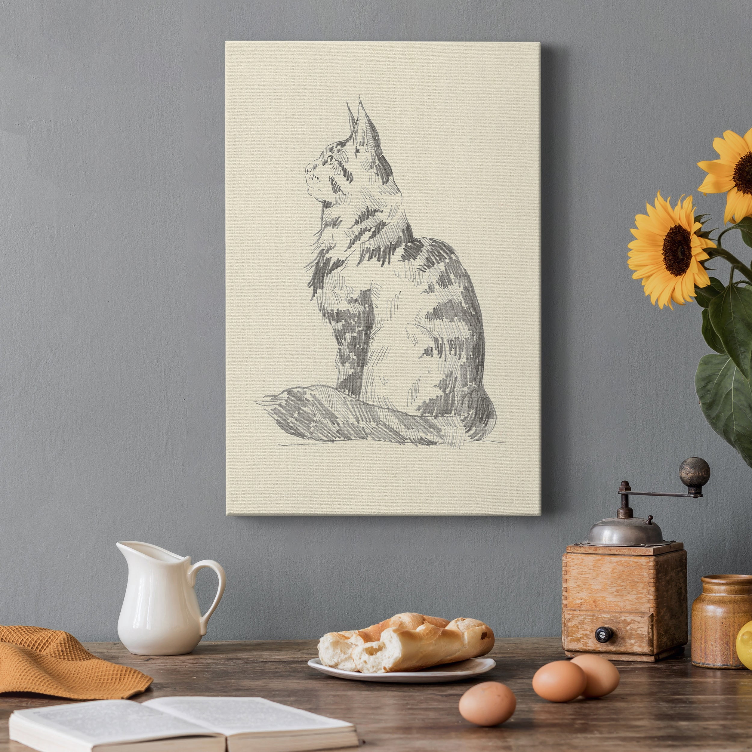 House Cat II Premium Gallery Wrapped Canvas - Ready to Hang