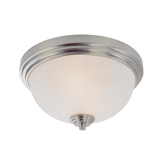 Z-Lite Chelsey 2 Light Flush Mount in Brushed Nickel