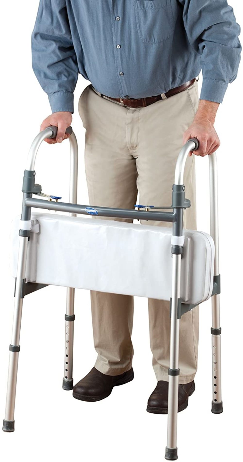 Walker Rest Seat Attachable Seat for Folding Walker Supports up to 250