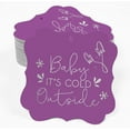 thumbnail image 2 of Inkdotpot Étiquette de Biberon pour Bébé "It's Cold Outside" en Argent Véritable, Forme de Support, Lot de 100, 2 of 6