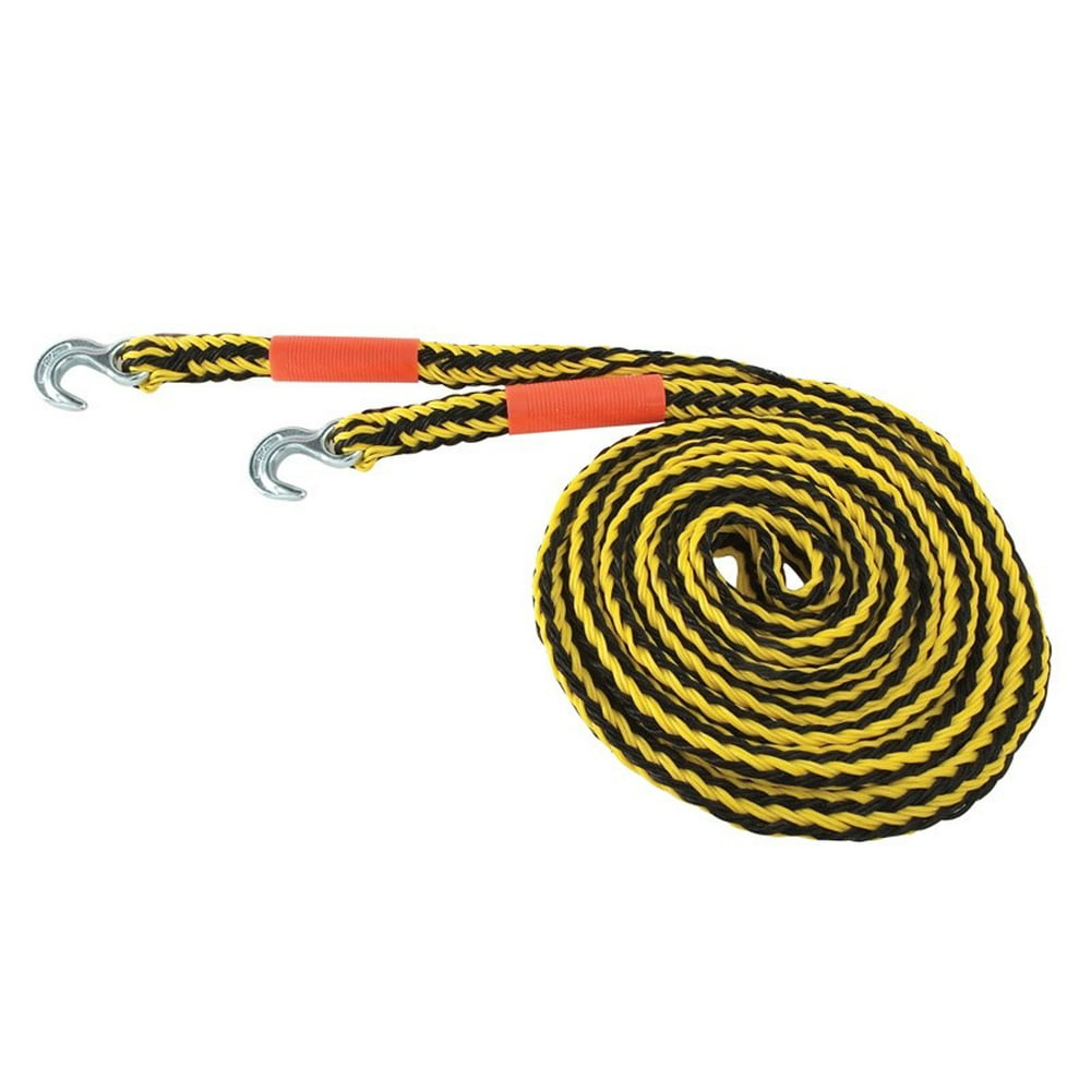 Pro Grip Tow Rope With Hooks 17ft. L, 3/4" 8500 Lb. Polypropylene, Steel Yellow Blk Walmart