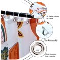 thumbnail image 5 of Autumn Pumpkin Shower Curtain, Cute Rainbow Fall Leaves Bathroom Curtain for Boys Girls Bathtub Decor Waterproof Fabric Machine Washable with 12 Hooks, 5 of 6