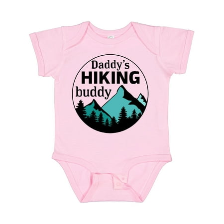 

Inktastic Daddy s Hiking Buddy with Mountains and Trees Gift Baby Boy or Baby Girl Bodysuit