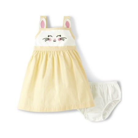 

Gymboree Embroidered Sleeveless Jumper Sunshine Bunny 3-6 Months