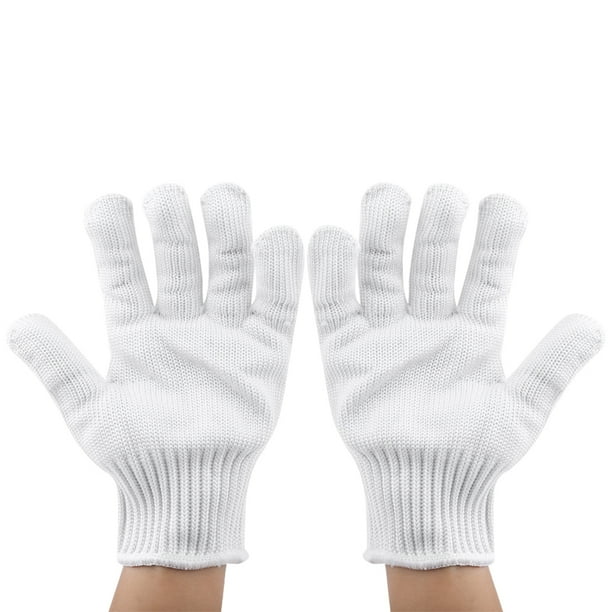 Guantes resistentes a cortes, 1 par de guantes de protección resistentes a cortes Guantes de carnicero Instalación sin esfuerzo Jadeshay A