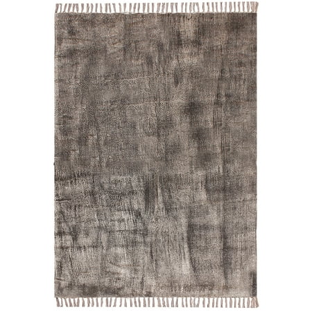 Casavani Black Cotton Durries Bohemian Carpets Outdoor Yoga Mat 4x10 Feet