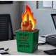 thumbnail image 2 of Fun Burn Fire Statue,Dumpster Fire Decor Statue,Dumpster Fire Desk Decor, 2 of 5