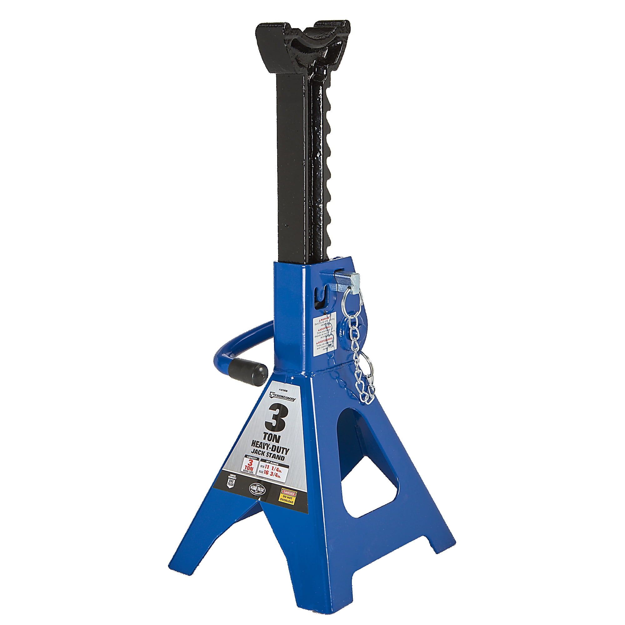 Strongway Double-Locking Jack Stands, Pair, 6000-Lb. Capacity, 11in.–16-3/4in. Lift Range