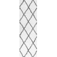 thumbnail image 3 of 2x8 Modern White Runner Rugs for Hallway | Indoor Entry, Entryway, Walkway or Kitchen Rug 2'3'' x 7'3'', 3 of 9