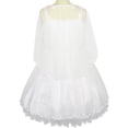 thumbnail image 4 of Girls Dress Off White Cape Pearl Belt Wedding Party 4 Years, 4 of 9