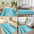 thumbnail image 4 of 3'x5' Area Rugs, Teal Ombre Indoor Outdoor Area Rug for Living Room Bedroom, Vintage Shabby Turquoise Abstract Art Washable Bathroom Rugs Kitchen Floor Carpet Mats Home Decor Aesthetic, 4 of 8