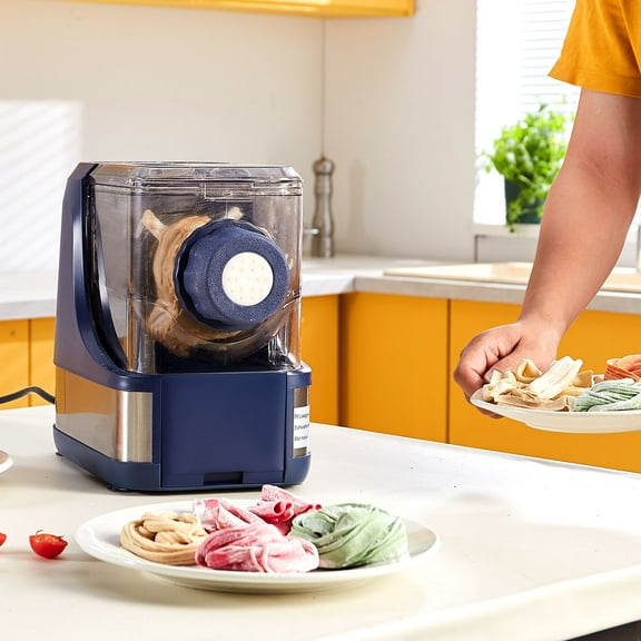 KFFKFF Electric Pasta Maker Automatic Noodle Making Machine with 8 Pasta Shape