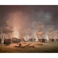 thumbnail image 2 of Thomas Buttersworth 14x12 Black Ornate Wood Framed Double Matted Museum Art Print Titled: The Battle of the Nile, 1 August 1798, 2 of 5