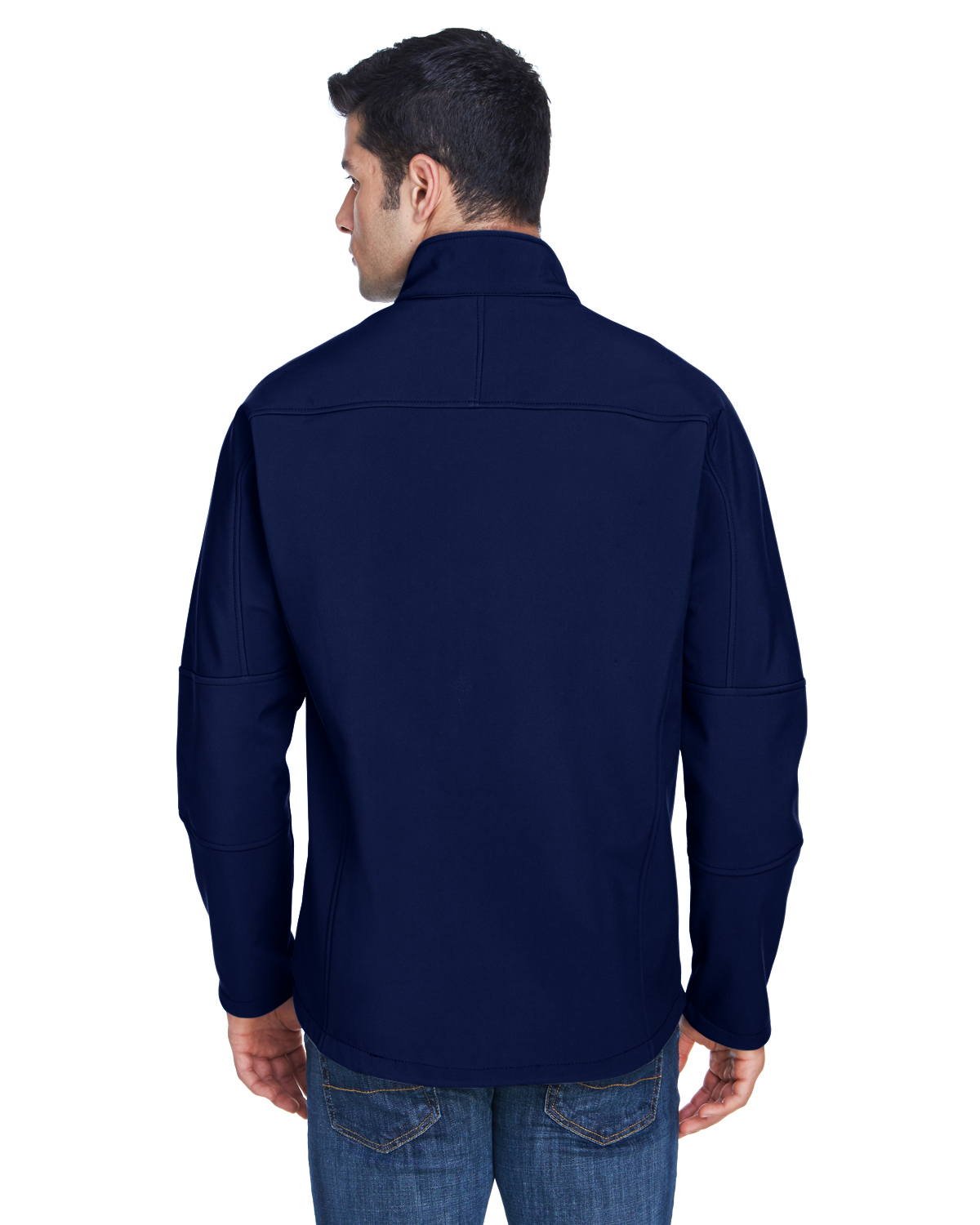 Men's Three-Layer Fleece Bonded Soft Shell Technical Jacket - CLASSIC NAVY - S - image 2 of 3
