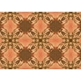 thumbnail image 1 of Ahgly Company Indoor Rectangle Patterned Cantaloupe Orange Area Rugs, 4' x 6', 1 of 6