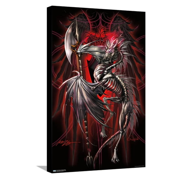 Ruth Thompson - Dragonblade Lichblade Canvas Wall Poster, 14.725" x 22.375"