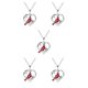 thumbnail image 2 of Minnieouse Corazón colgante collar cuello cadena novias hija gargantilla aniversario parejas joyería compromiso vacaciones cumpleaños Tipo 3 5piezas Minnieouse CBP188093, 2 of 6