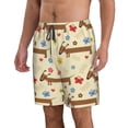 thumbnail image 2 of Fotbe Dachshund Dog And Flower Trajes de Baño Estampados para Hombre, Shorts de Verano de Secado Rápido, Ropa de Playa, Bañadores-Large, 2 of 6