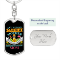 thumbnail image 2 of Australian Shepherd Mom Stainless Steel or 18k Gold Premium Swivel Dog Tag Keychain, 2 of 8