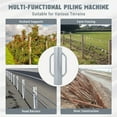 thumbnail image 6 of 1 Package【Premium Project】 Guardrail Post Driver With Handle Post Impact Post Rammer For Metal U-Shaped Guardrail Wooden Post T-Shaped Post Driver, 6 of 6