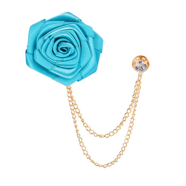 Pin de solapa de rosa Uxcell para hombres, accesorios de traje, pines florales verdes