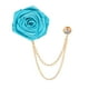 thumbnail image 1 of Pin de solapa de rosa Uxcell para hombres, accesorios de traje, pines florales verdes, 1 of 6