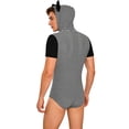 thumbnail image 2 of iixpin Men Nightwear Cosplay Party Sleep Wear Casual Wear Casual Look Wedding Outfit Pajamas Loungewear Black L, 2 of 6