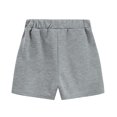 thumbnail image 5 of POPTEM Toddler Boys Shirt and Shorts Sets Short Sleeves Outfits 2-Piece Gray 5T, 5 of 11