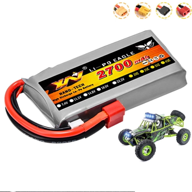 RC Model Suitable For Weili 12428 Four Wheel Drive Remote Control Car 1:12 Upgrade 7.4V/2700MAH/2S Lithium Battery