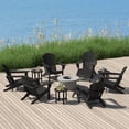 thumbnail image 3 of WestinTrends Dylan 12 Piece Outdoor Adirondack Chair With Ottoman And Side Table, Black, 3 of 16