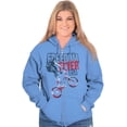 thumbnail image 4 of Freedom Flyer Cool American BMX Biker Zip Up Hoodie Men's Women's Brisco Brands 3X, 4 of 6