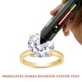 thumbnail image 6 of AFFY 2 1/2 Carat 9MM Round Cut Lab Created Moissanite Diamond Solitaire Engagement Ring For Women In 14K Yellow Gold Plated 925 Sterling Silver (Clarity : VVS1, 2.50 Cttw)-8, 6 of 6