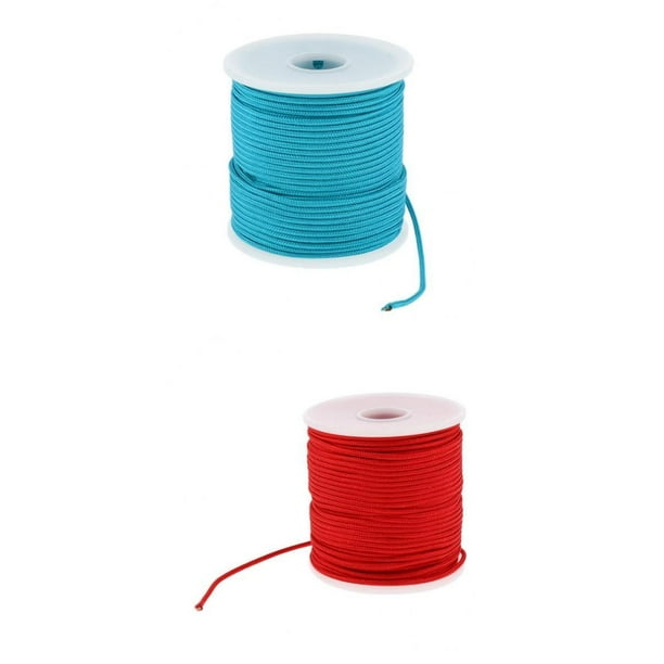 2 Carretes Paracordaa, 164 Pies, Usos Múltiples para Amarres, Cuerdas para Tiendas de , Líneas de Empaque, Cables de Nylon para General, 55 K Zulema Cable de cuerda paracaídas de 2 mm