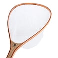 thumbnail image 2 of Wooden Fly Fishing Net with Clear Rubber Basket - Medium, 2 of 6