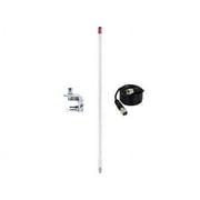 NEW FIRESTIK KW3 W 3FT WHITE CB ANTENNA,18FT COAX, BRACKET & STUD