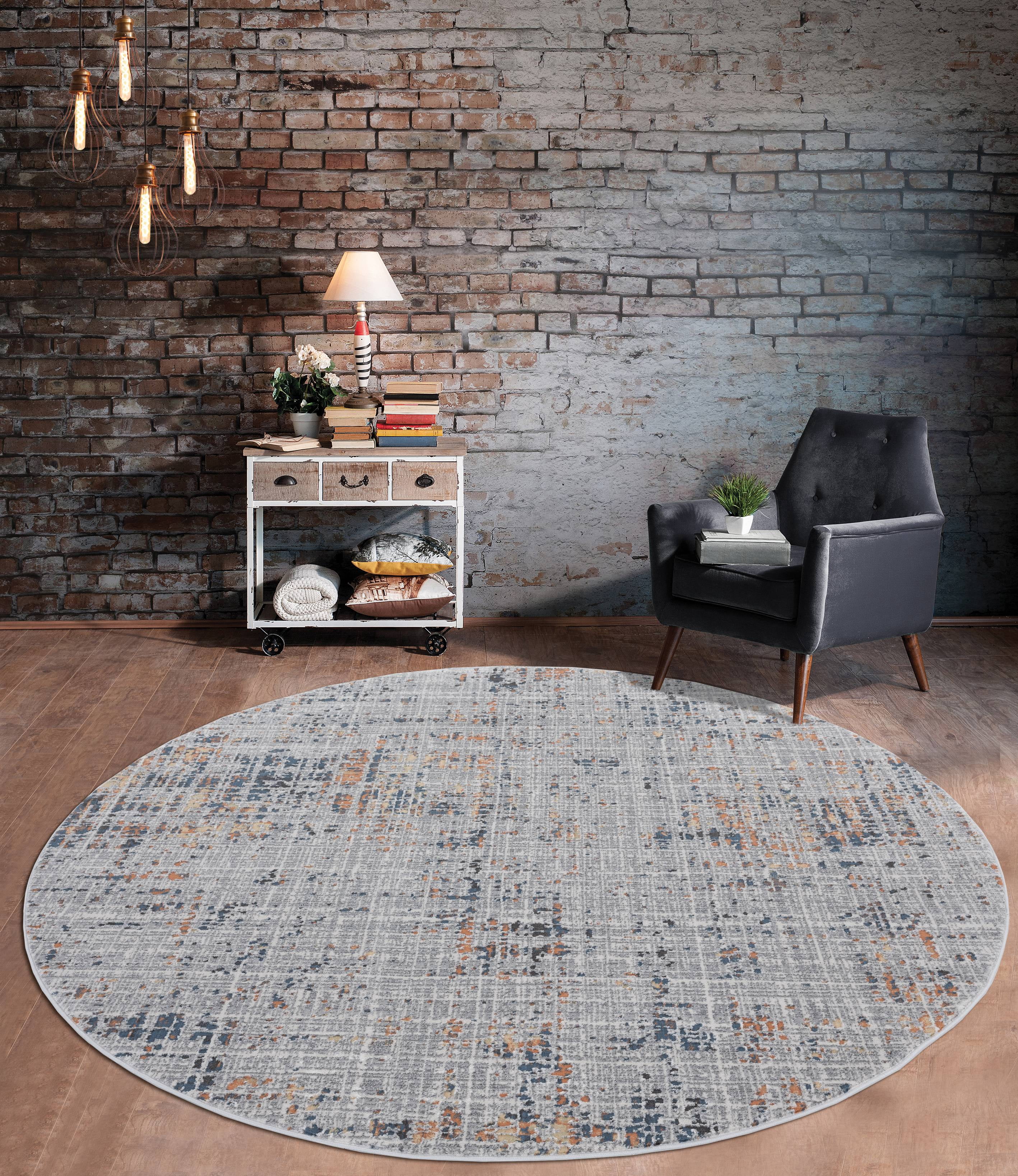 United Weavers Rushmore Reagan Modern Abstract Round Area Rug, Multi, 7'10" RD