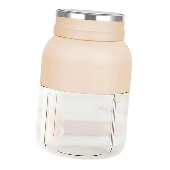jifeng Mélangeur Portable à Main Presse-Agrumes pour Fruits Portable 1,2 L pour Bureau Sports Maison Beige Blanc