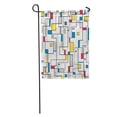 thumbnail image 1 of LADDKE Gray Bauhaus Yellow Red Blue Abstract Pattern Colorful Modern Mondrian Garden Flag Decorative Flag House Banner 28x40 inch, 1 of 2