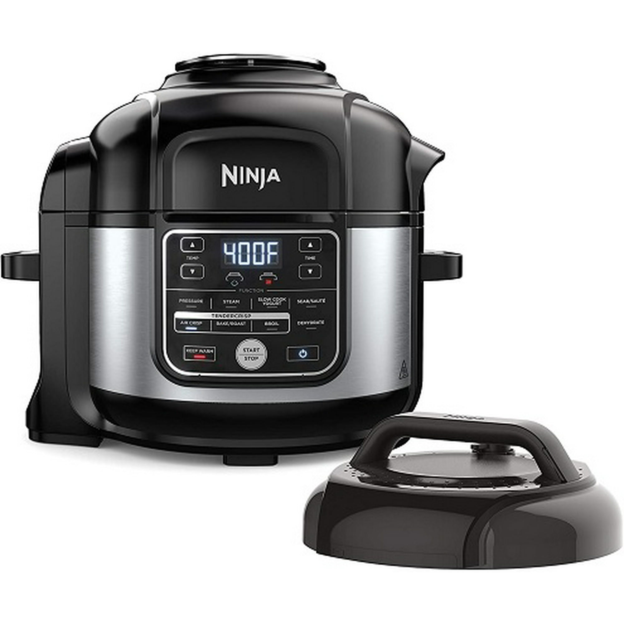 Ninja OS301 Foodi 10 in 1 Pressure Cooker and Air Fryer with Nesting Broil Rack 6.5 Quart Stainless Steel Walmart