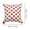 thumbnail image 3 of Fundas de cojín decorativo de color rojo Funda de almohada de cabecera Tres cojines de sofá para salón Funda de cojín de color rojo, 3 of 5
