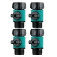 thumbnail image 1 of Faucet Garden Hose Connectors with Shutoff Set for All Standard 3/4 and Compatible with Various Hoses Water Hose Connector Kit Durable and Easy to Use 4PCS, 1 of 8