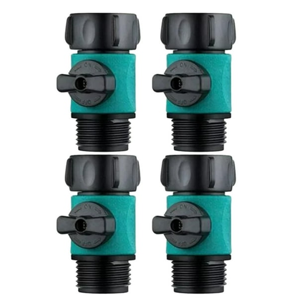 4 Piezas De Manguera De Jardín De Plástico, Conector De Manguera De Agua, Conector De Manguera De Jardín Con Cierre, Conector De Manguera De Agua De Plástico Con Juego De Cierre, Apto Para Todos Los