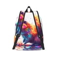 thumbnail image 2 of Naloa Watercolor Butterfly Guinea Pig Canvas Backpack for Men Women Rucksack Casual Travel Daypack College Tote Satchel Bookbag for Teens-Medium, 2 of 7