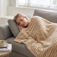 thumbnail image 4 of PBAZIH Flannel Fleece Blanket Soft Cozy Throw for Couch Bed Home Office Travel Lightweight Thick Striped Design Ideal for Lounging Napping or Extra Warmth, 4 of 6
