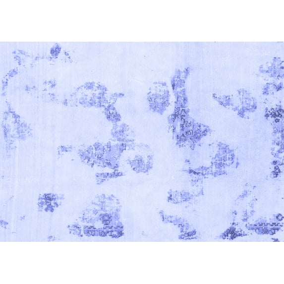 Ahgly Company Indoor Rectangle Oriental Blue Modern Area Rugs, 2' x 4'