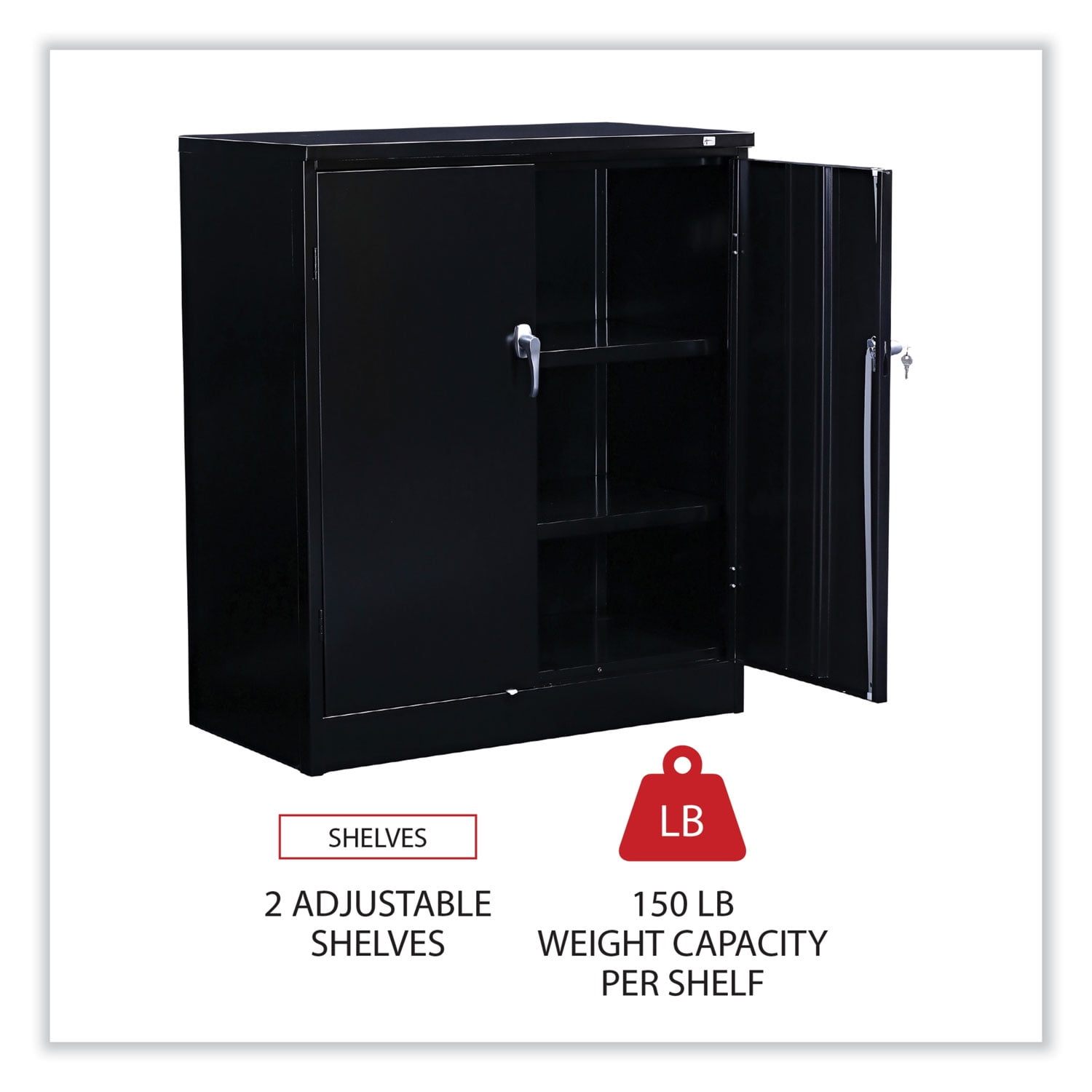 Replay Tall Modular Cabinet w/ Double Doors, 1 Vertical Divider, 2 Center  Fixed Shelves & 8 Adjustable Shelves - 42W x 84H