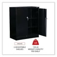 thumbnail image 3 of Alera Assembled 42" High Heavy-Duty Welded Storage Cabinet, Two Adjustable Shelves, 36w x 18d, Black, 3 of 8
