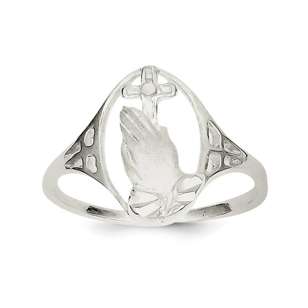 Sterling Silver Religious Ring